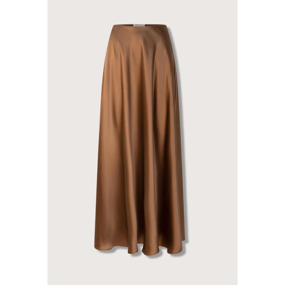 NEW HEIRLOME antonia satin maxi skirt in sepia - Picture 3 of 3
